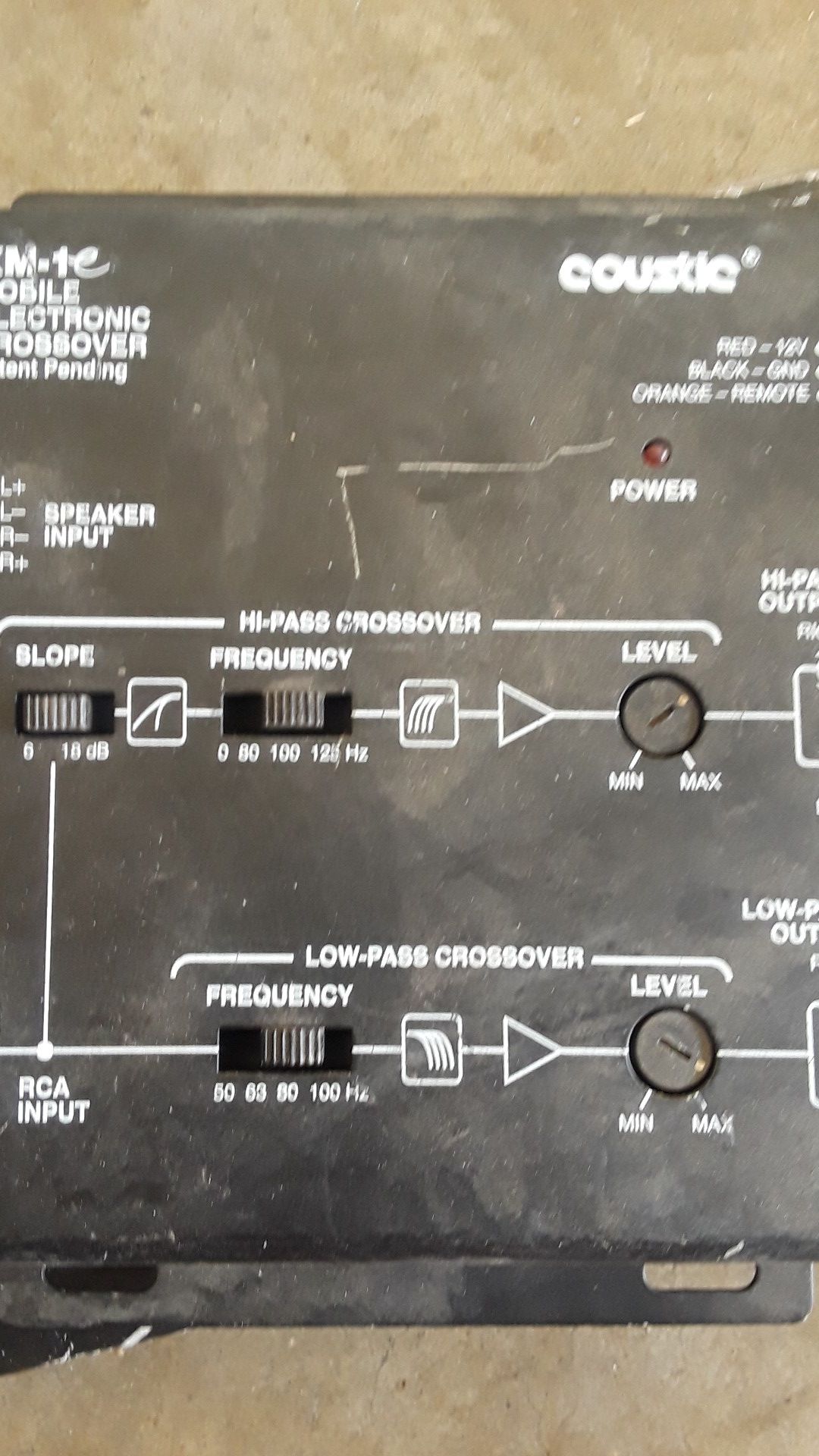 COUSTIC XM-1 ELECTRONIC CROSSOVER