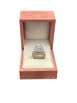 S925 silver plated CZ ring