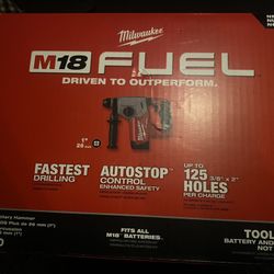 Milwaukee M18 FUEL 18V Lithium-Ion Brushless Cordless 1 in. SDS-Plus Rotary Hammer (Tool-Only)