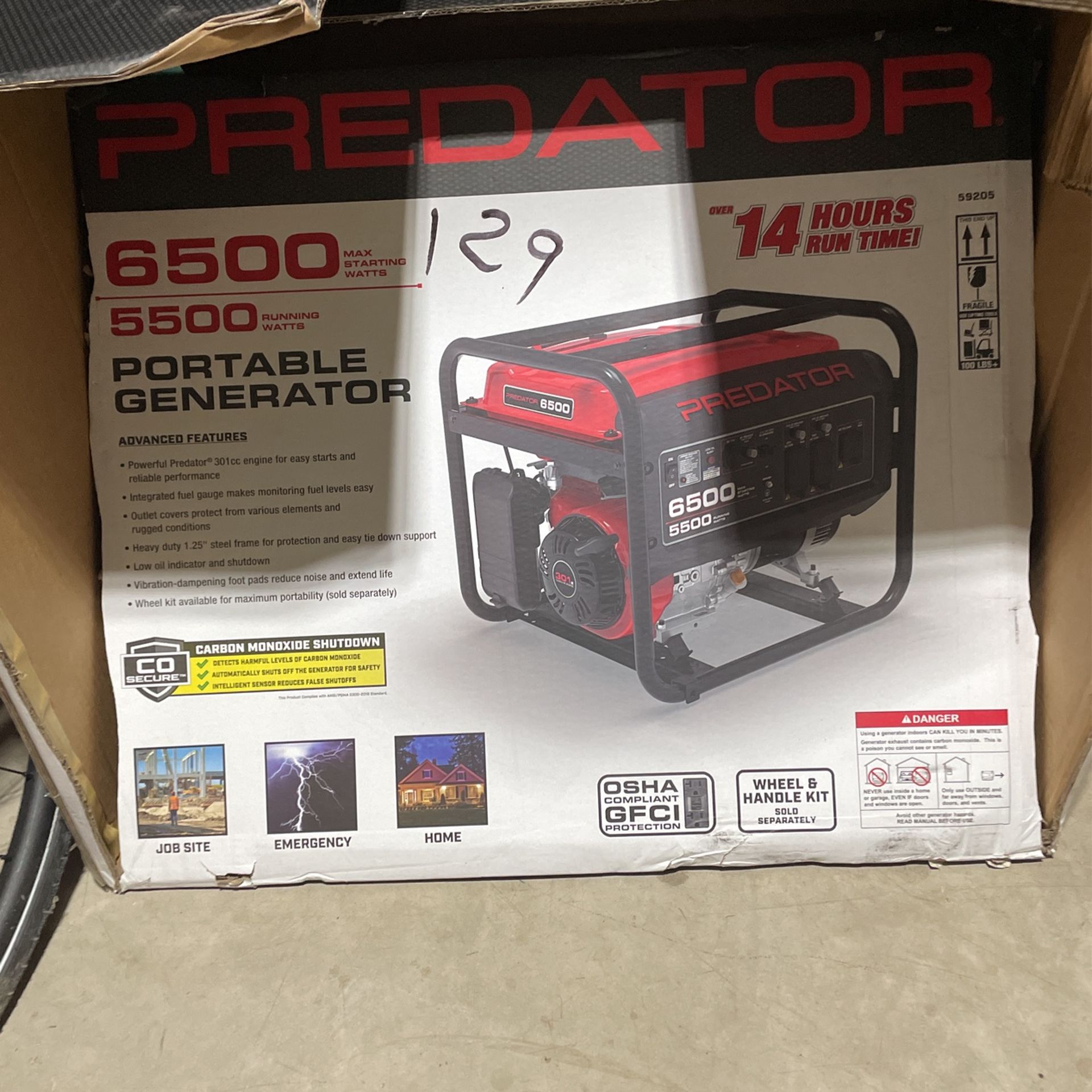 6500 Watt Generator—Predator