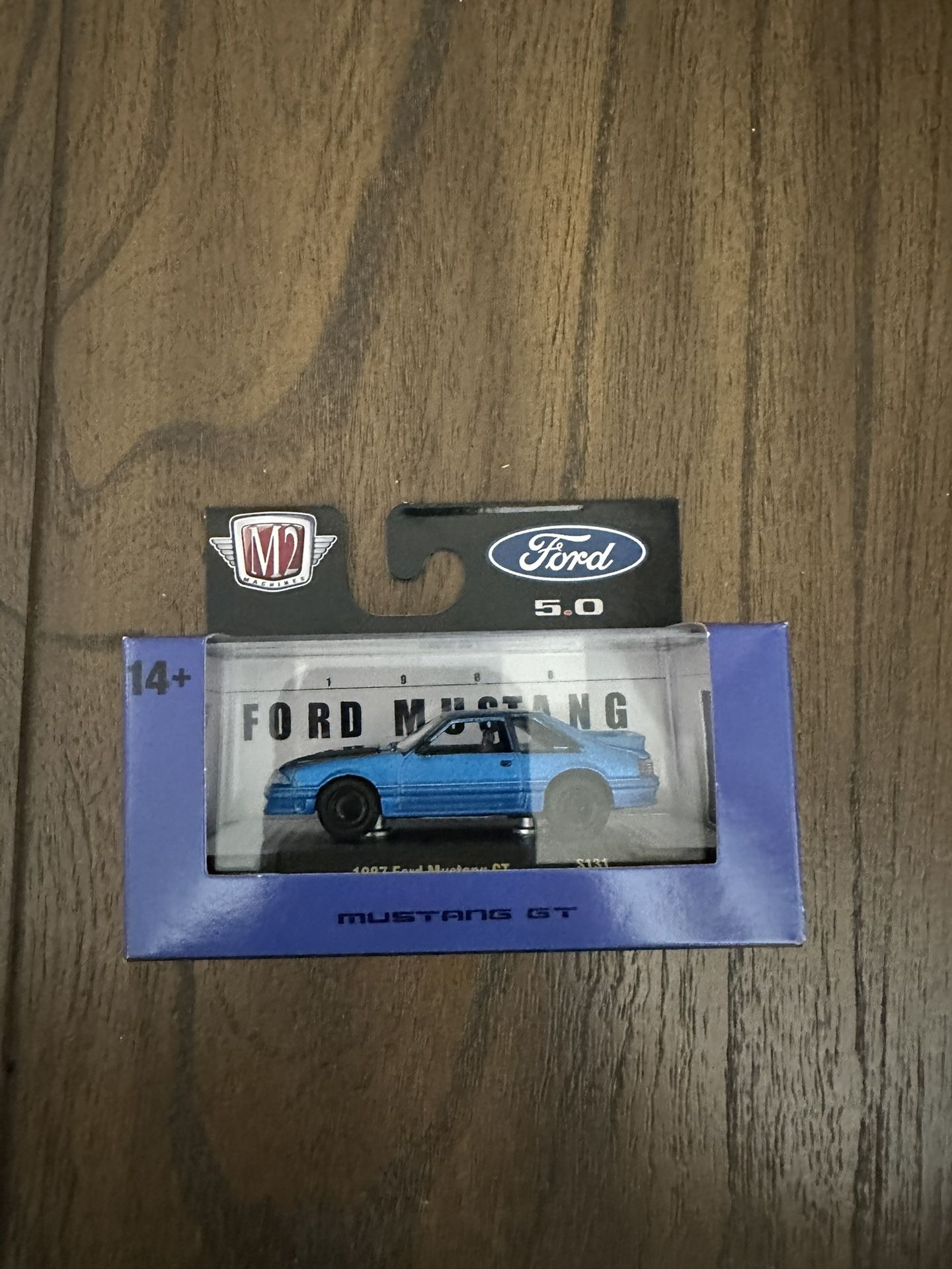 M2 Machines Mustang GT Blue 1987 FORD MUSTANG GT 1 OF 6000 S131
