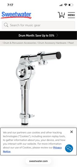 Pearl tom holder brand new Crome ,
