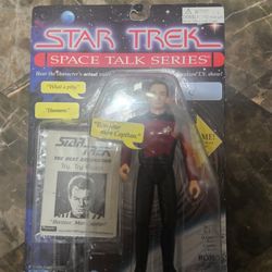 Star Trek Space Talk Series Q Action Figure Playmates 1995 New In Box Large Fig
