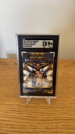 2024 Topps UFC Knockout Stipe Miocic Autograph SGC 9