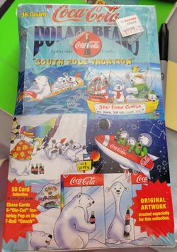 New, Sealed Coca Cola Polar Bears Trading Cards