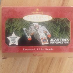 1999 Star Trek Uss Rio Grande Runabout Magic Ornament 