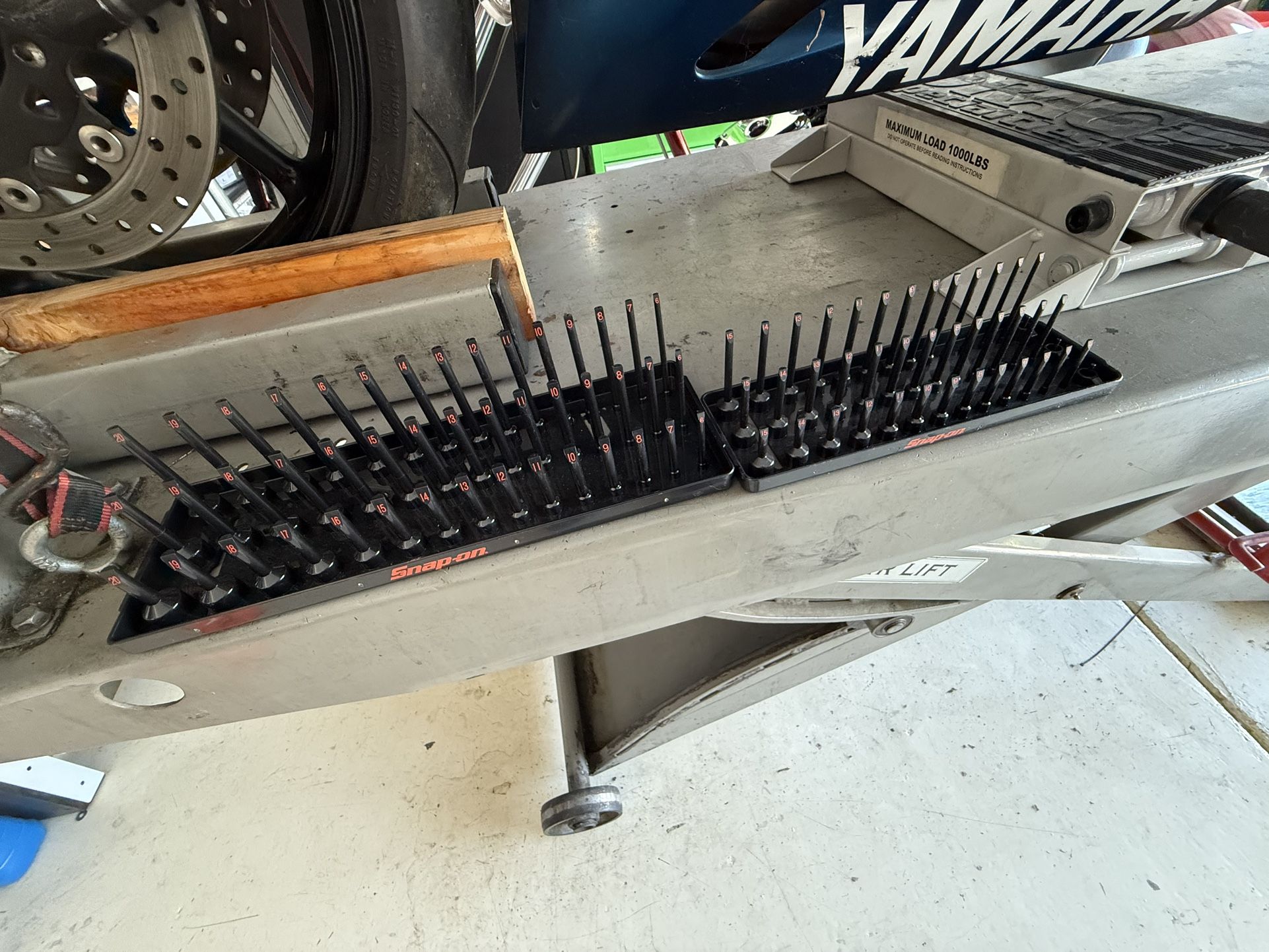 Snap On 3/8”s and 1/4” Metric Socket Organizers