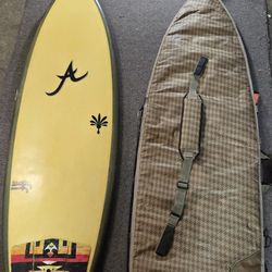 Surfboard And Bag
