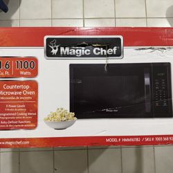 1100W 1.6cu Ft Countertop Microwave