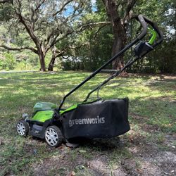 Push Lawn Mower | 48V (2x24V) 14" Cordless Battery 