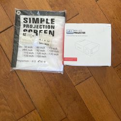 Mini LED Projector With  Projection Screen