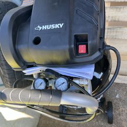 Husky 20 Gal. 200 PSI Oil Free Portable Vertical Electric Air Compressor