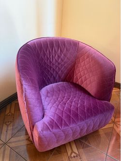Pink Velvet Armchair
