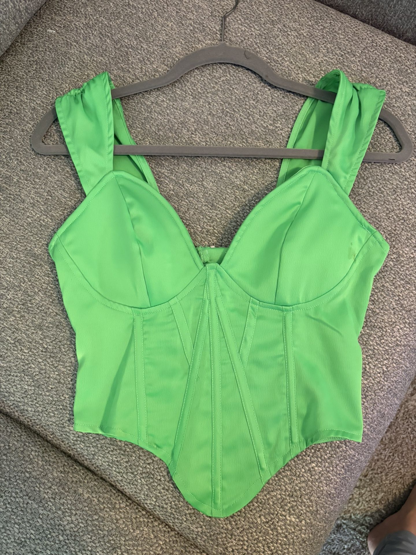 Green Corset Top