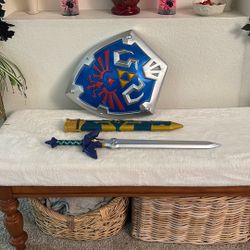 Zelda Costume Shield And Sword Toy