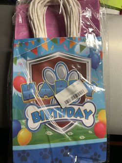 Paw Patrol Themed Candy Bags 12 Count