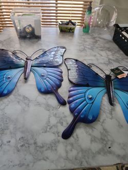 New glass butterfly blue Jonesboro area