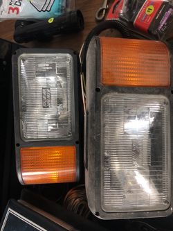 Snow plow lights