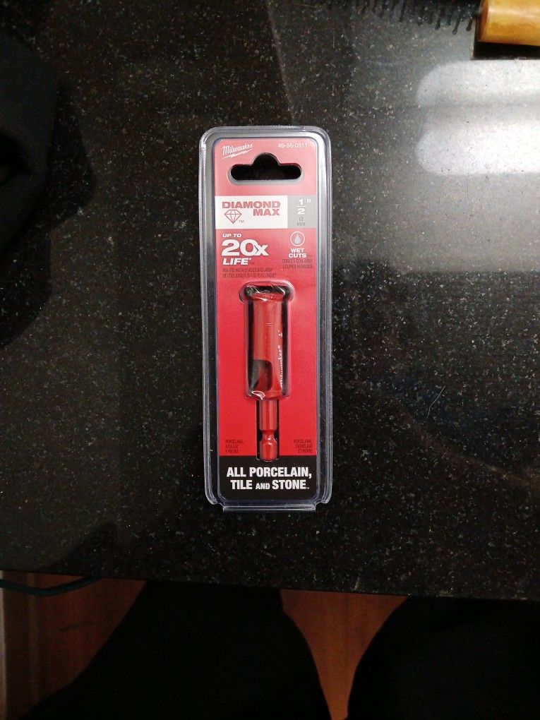 1/2" Glass/Porcelain/Tile/Stone Drill Bit
