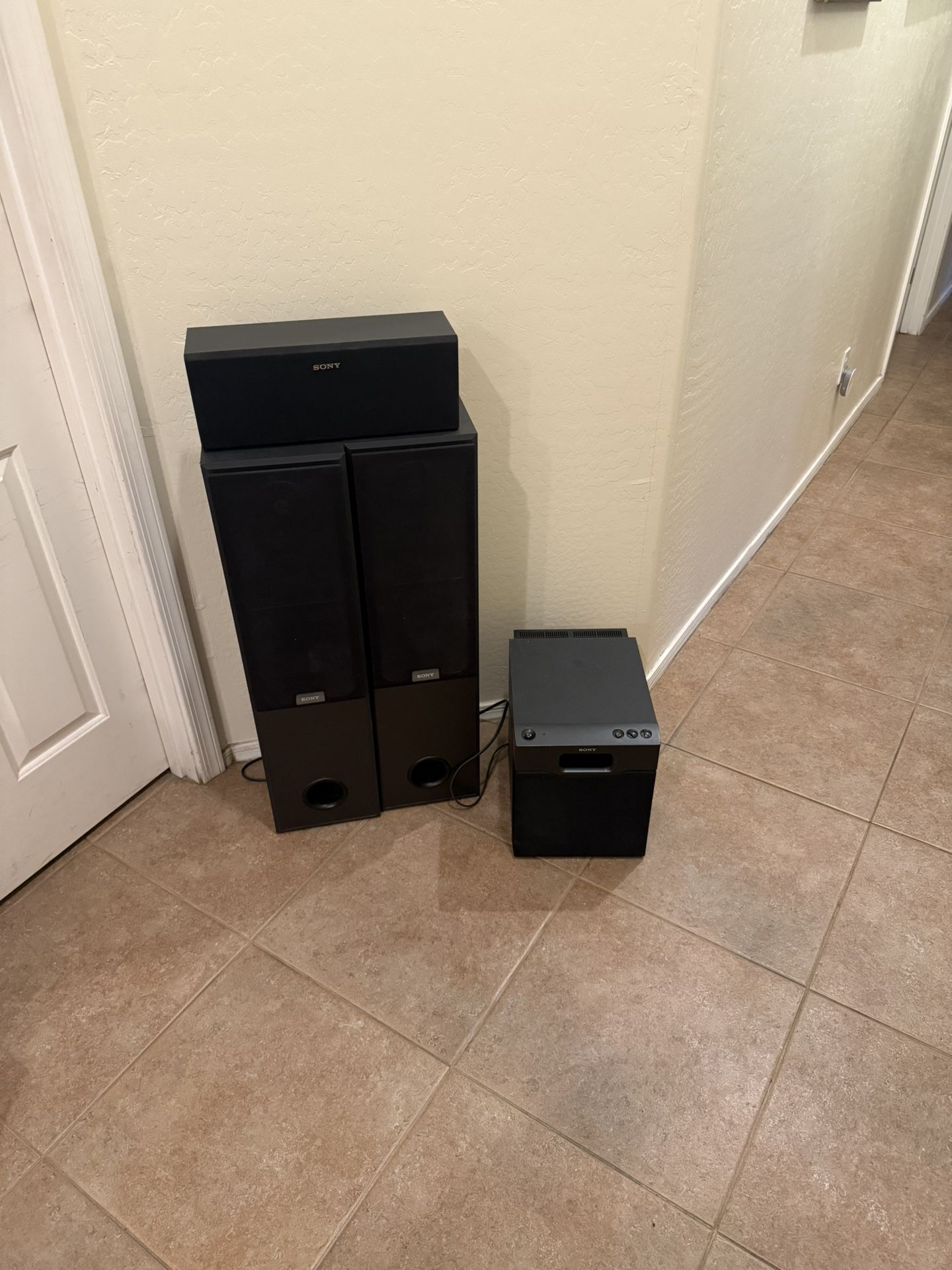 Sony Speakers and Subwoofer