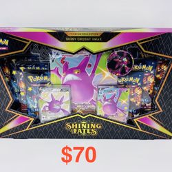 POKEMON TCG SHINY CROBAT VMAX SHINING FATES SEALED PREMIUM COLLECTION BOX