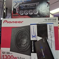 Pioneer Package Deal Stereo Receiver Bluetooth And Speaker Subwoofers Amplifier