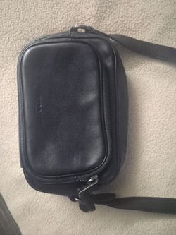 Coach Black Leather Crossbody Camera Bag $80