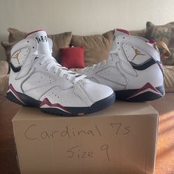 Retro Jordan Cardinal 7’s Size 9