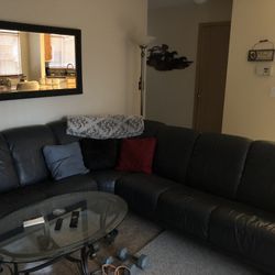  Leather Sectional Couch 