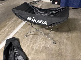 Mikasa Folding Volleyball Ball Cart with Carry Bag – Excellent Condition