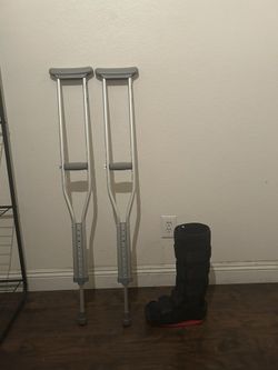 Crutches And Boot