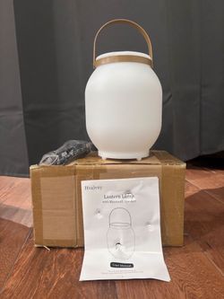 Lantern lamp with Bluetooth speaker