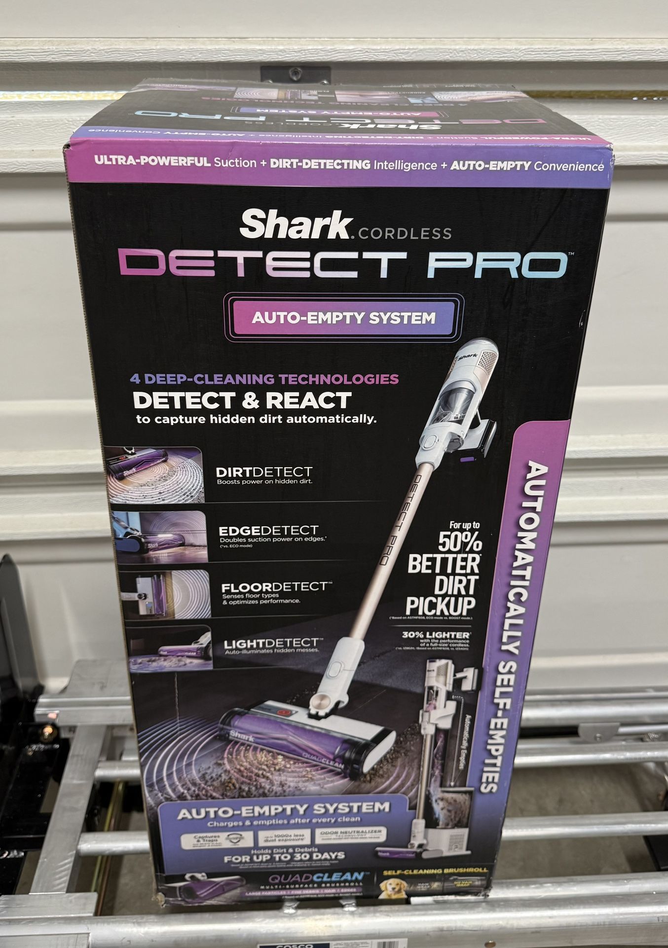 Shark Detect Pro Cordless Auto-Empty Vacuum Cleaner w/ QuadClean Brush Brand New