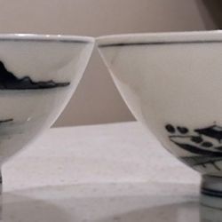 Trio Of Vintage Rice Bowls
