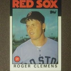 1986 Topps Roger Clemens Boston Red Sox #661 Baseball Card Vintage Collectible Sports MLB