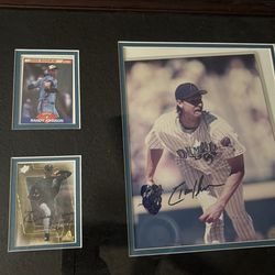 Signed Randy johnson cards