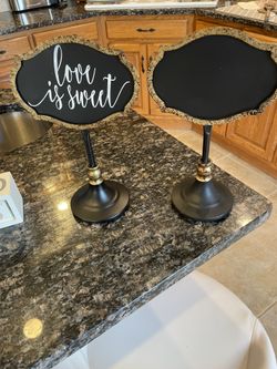 Wedding Decor Table Signs