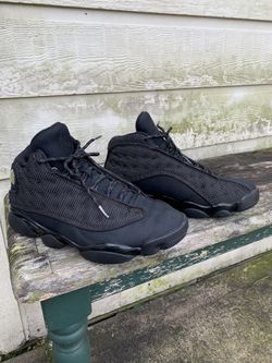 Black cat 13s outlet on feet