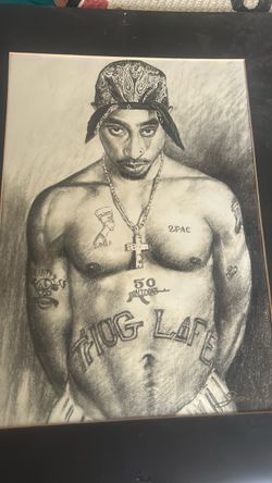 Hand drawn Tupac picture