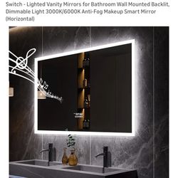 Smart LED mirror With Wireless Speaker 