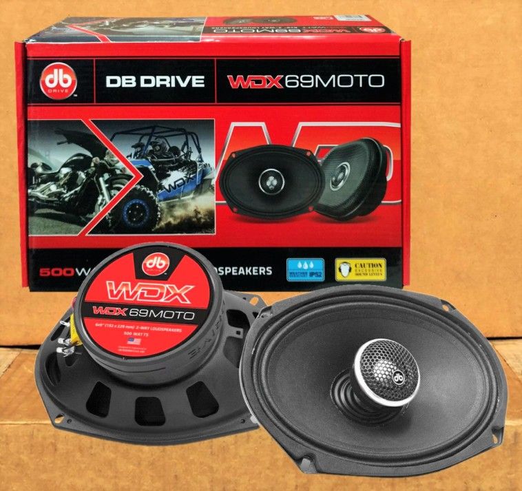DB Drive Competition Car Speakers Motorcycle ATV Loudspeakers 6x9 Inch 2-Way Coaxial 500 Watts WDX69MOTO 🚨Payment Options Available🚨No Credit Needed