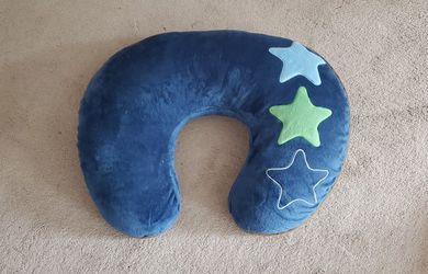 Boppy Luxe Nursing Pillow and Positioner, Stars and Rockets, Ultra-Soft Minky 