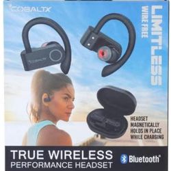 Cobaltx Bluetooth True Wireless Performance Headset with Case

