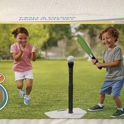 Play Day T-Ball and Folding Home Plate Set