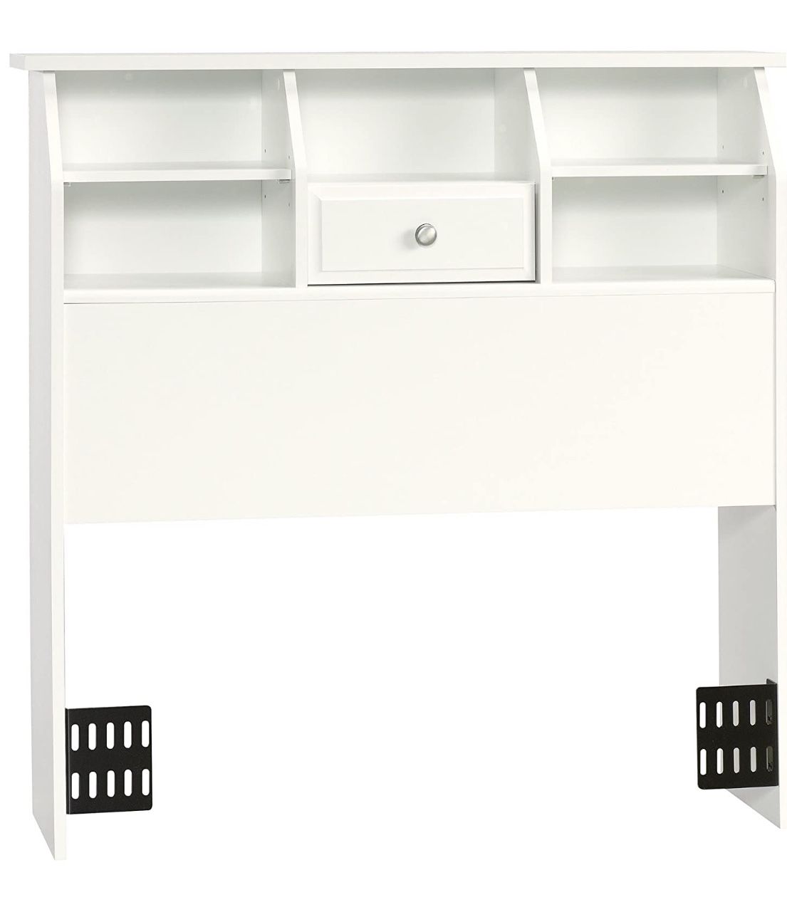 Bookcase Headboard, Twin, Soft White finish