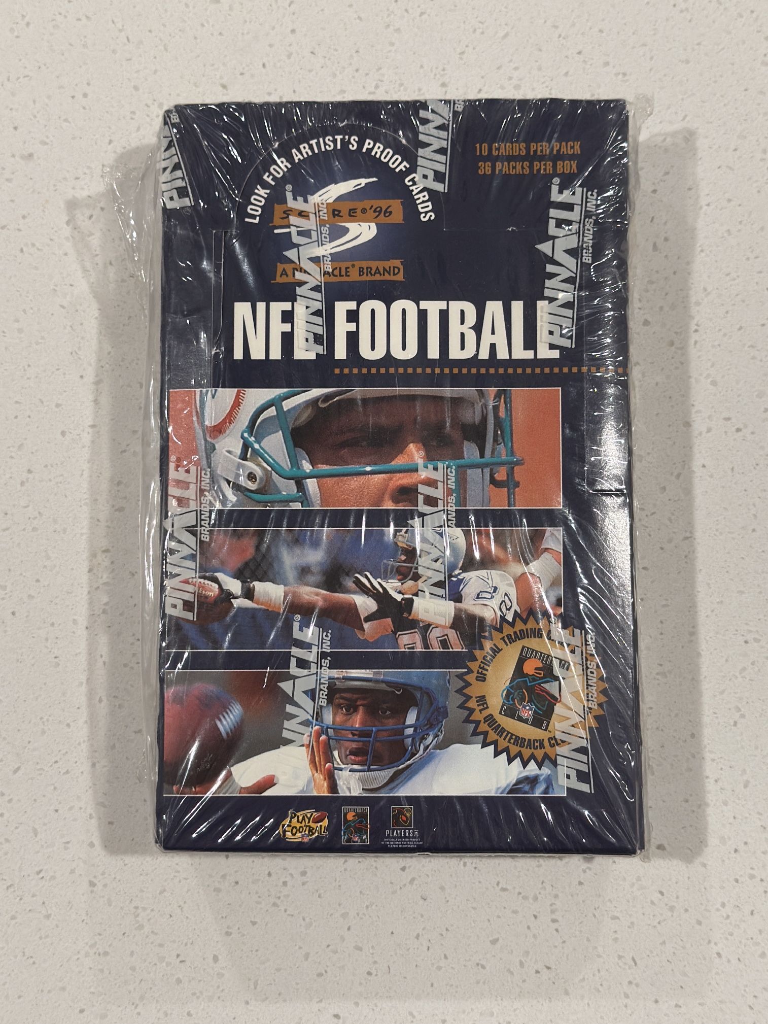 1 RARE SEALED 1996 Pinnacle Score NFL Football Trading Card Box W/ 36 Packs