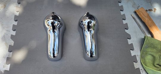 1954 Chevrolet Station Wagon Rear Bumper Guard, Sedan Delivery. 

54 Chevy Chrome Guard Ready
