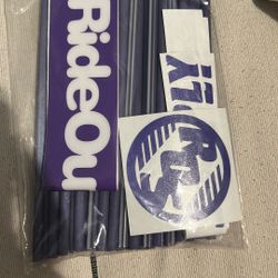 ROS spoke Covers And Stickers Purple 