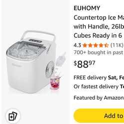 Euhomy Counter Top Ice Maker
