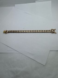 10k Cuban link bracelet